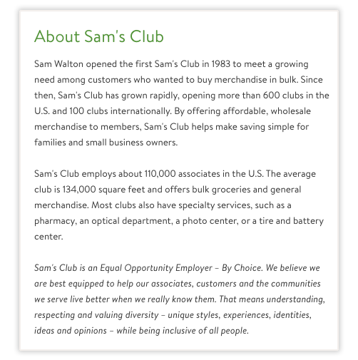 Sam’s Club Creative Ways For Educating Employees About Company Culture
