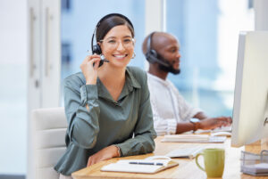 A happy contact center agent using a robust solution stack
