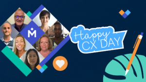 Graphic that reads Happy CX day in addition to a collage of Medallians