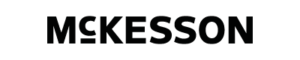 The image shows the McKesson logo with the company name in bold, black capital letters on a light gray background.